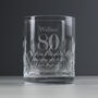 Personalised Big Age Cut Crystal Whisky Tumbler Glass, thumbnail 4 of 7