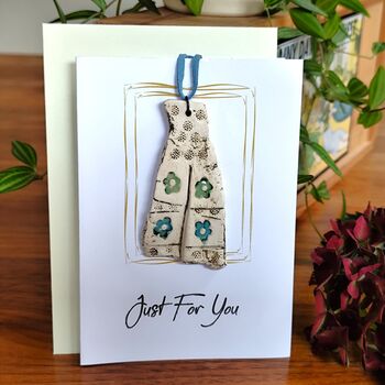 Ceramic Pendant Necklace Handmade Small Gifts For Her Adjustable Length, 8 of 12