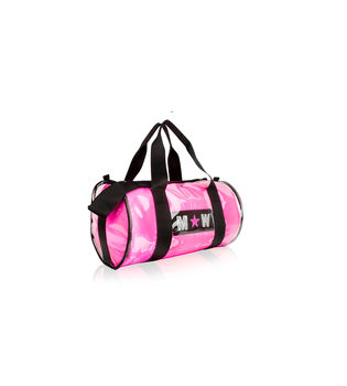 Pvc Kit Bag With Personalised Neon Pink Satin Liner, 2 of 4