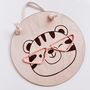 Baby Tiger Wooden Sign, thumbnail 1 of 1
