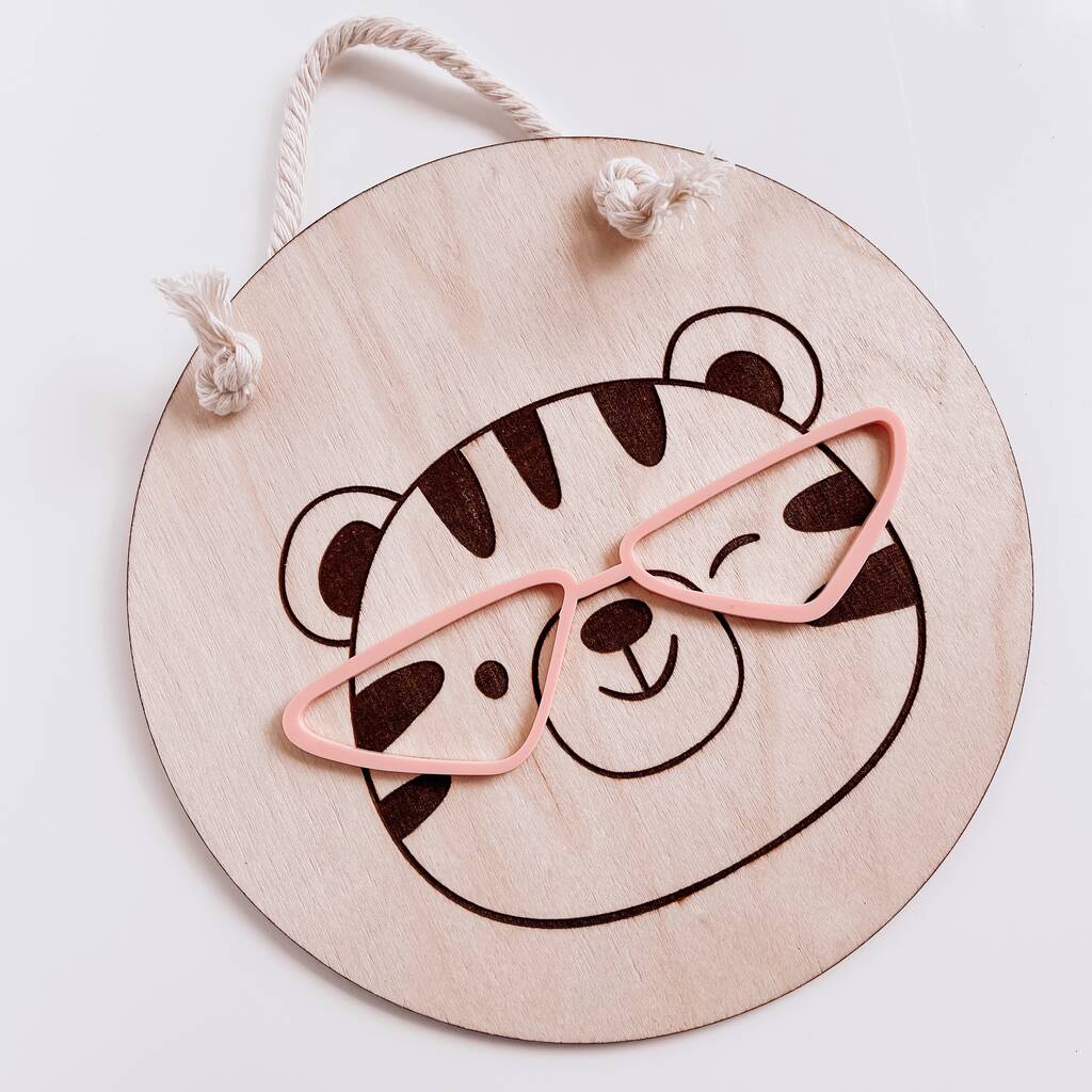 Baby Tiger Wooden Sign