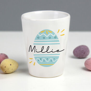 Personalised Ceramic Easter Egg Cup, 2 of 5