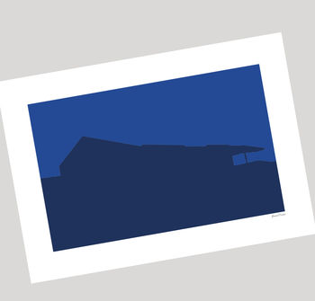 'Old Shed' Minimalist Chelsea Fc Graphic Art Print, 4 of 5