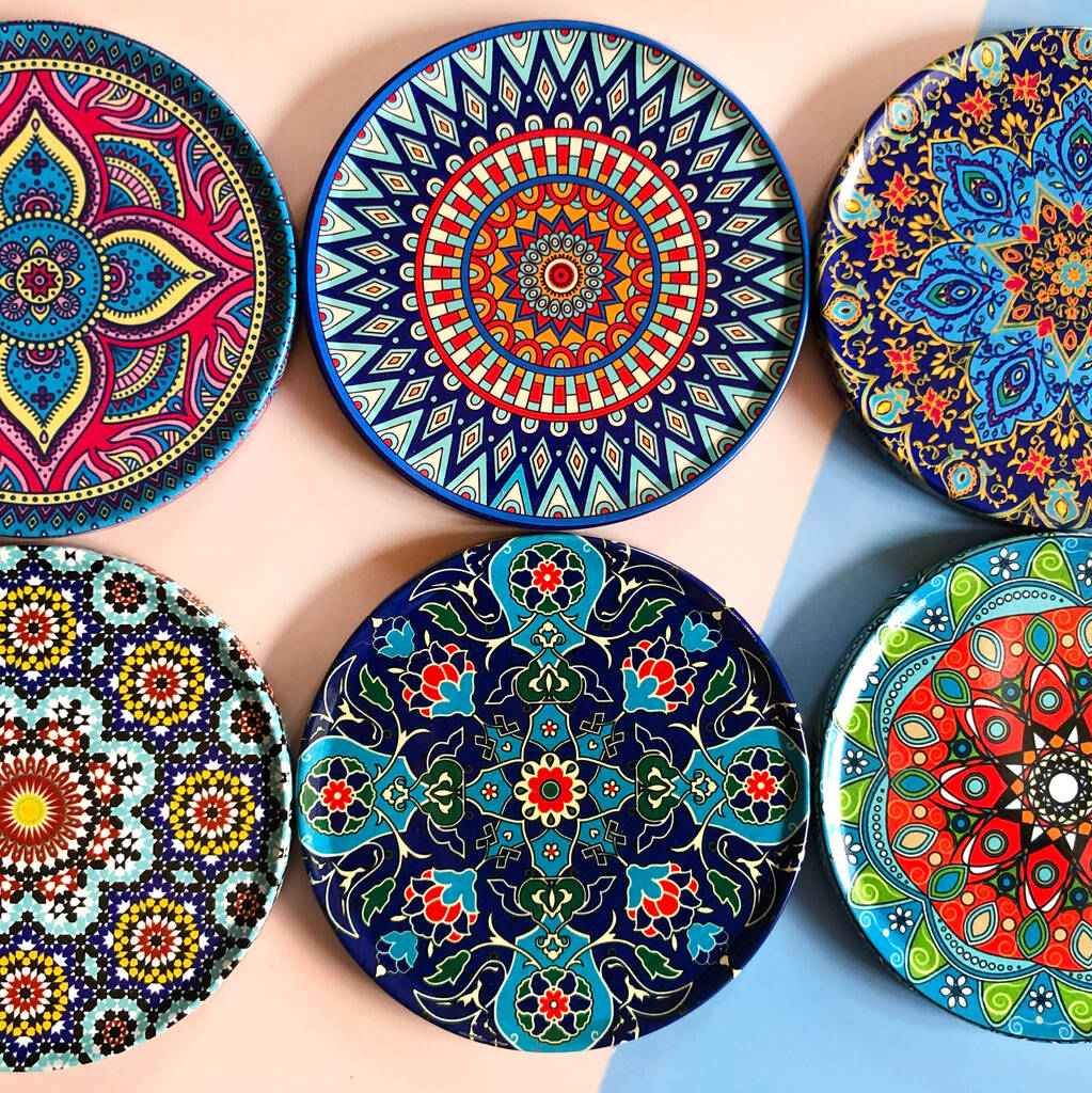 Set Of Six Moroccan Pattern Coasters | Gifts For Her, 1 of 6