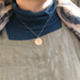 Solid Gold English Farthing Necklace, thumbnail 3 of 8