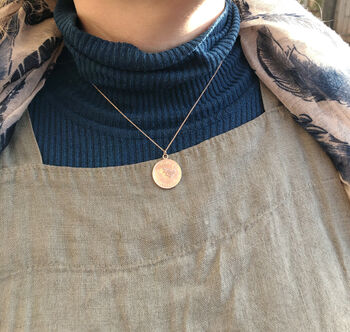 Solid Gold English Farthing Necklace, 3 of 8