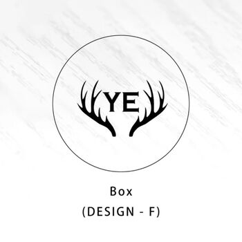 Custom Round Monogram Cufflinks With Wooden Box, 9 of 12