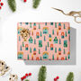 Festive Houses Christmas Wrapping Paper, thumbnail 2 of 6
