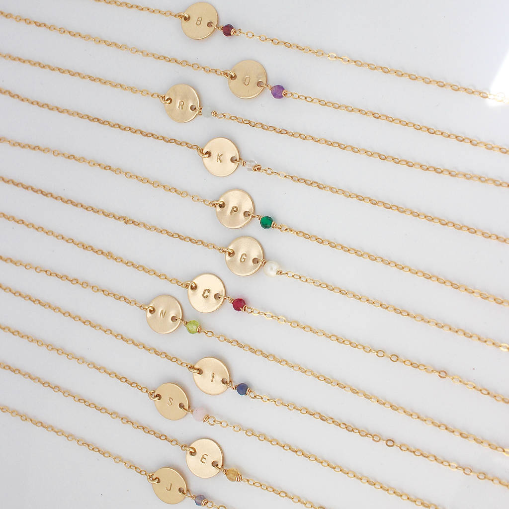 November Personalised Birthstone Bracelet By A Box For My Treasure