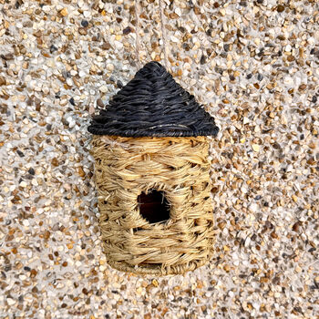 Rattan Bird House And Nesting Box For Garden Birds, 2 of 7