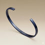 Navy Personalised Cuff Bracelet, thumbnail 2 of 7