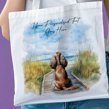Personalised Cocker Spaniel Dog Beach Walk Collection, 7 of 8