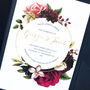 Retro Roses Wedding Stationery // Floral Wedding Invite, thumbnail 6 of 9