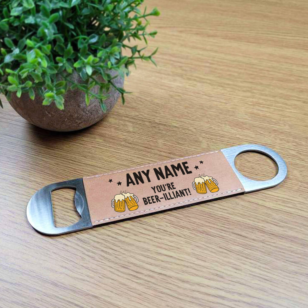 Personalised Beer Illiant Bar Blade By Arrow Gift Co