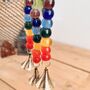 Smiling Sunshine Rainbow Chakra Bells Wind Chime, thumbnail 4 of 10