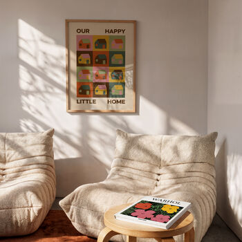 Our Happy Little Home Retro Print, 7 of 7
