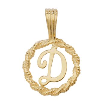 Rope Initial Pendant, 4 of 12