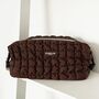 Expandable Makeup Bag Quilted Chocolate, thumbnail 4 of 5