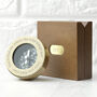 Personalised Father's Day Brass Compass With Wooden Box, thumbnail 1 of 3