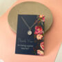 Thank You Bridesmaid Sterling Silver Mini Sunflower Necklace, thumbnail 10 of 10