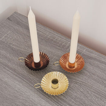 Scallop Shell Candle Holder Handheld Candlestick Holder, 4 of 8