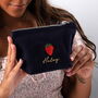 Embroidered Fruit Make Up Bags Personalised, thumbnail 2 of 7