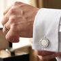 Groom Round Cufflinks, thumbnail 2 of 7