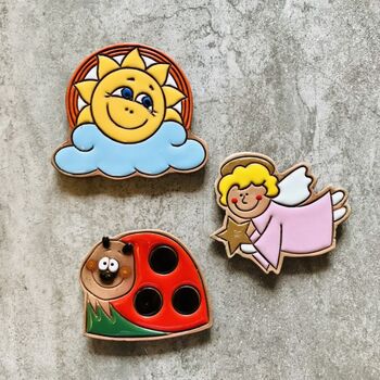 Luck And Magic Wishes!Ceramic Fridge Magnets Set, 2 of 8