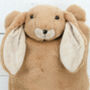 Brown Bunny Hot Water Bottle Cover, Pyjama Case Nb, thumbnail 3 of 4