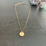 Gold Plated Mini Disc Necklace, thumbnail 3 of 8