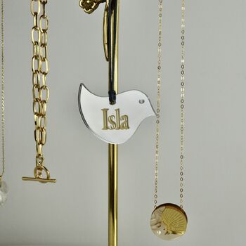 Personalised Shell Gold Jewellery Stand, 3 of 8