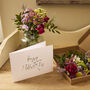 ‘Happy Birthday’ Fresh Flower And Card Letterbox Gift, thumbnail 2 of 12