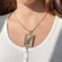 Rectangular Silver Locket Necklace Jewellery Keepsake, thumbnail 3 of 12