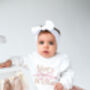 Personalised Birthday Bow Embroidered Sweatshirt Ages One To Seven Available, thumbnail 5 of 8