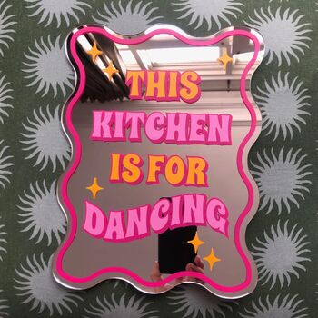 This Kitchen Is For Dancing Mirror Print, 2 of 5