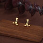 Sterling Silver Cowboy Boot Stud Earrings, thumbnail 5 of 12