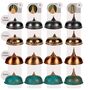 Verdigris Tall Hammered Copper Pendant Light, Handcrafted Green Patina Ceiling Lamp With Copper Fixtures, thumbnail 3 of 5