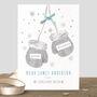 Personalised 'Baby's First Christmas' Mittens Card, thumbnail 1 of 3