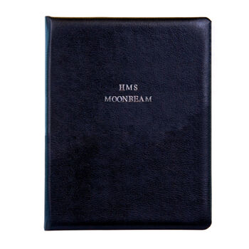 Personalised Luxury Hand Bound Leather Log Book, 2 of 7