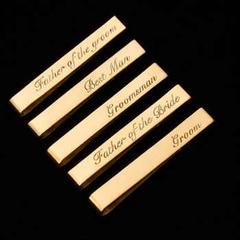 Personalised Men’s Wedding Party Tie Pin, 6 of 6