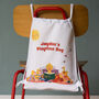 Personalised Rainy Day Ducks Playtime Book Bag, thumbnail 1 of 3