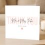 Blush Personalised Wedding Thank You Card, thumbnail 1 of 8