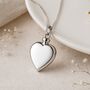Personalised Sterling Silver Heart Urn Necklace For Ashes, thumbnail 2 of 7