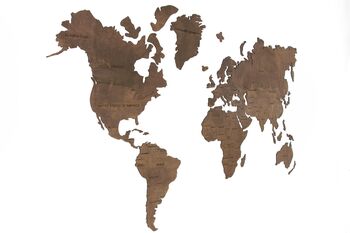 Creative Wooden World Map, 4 of 10
