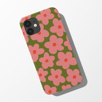 Retro Flower Phone Case Durable iPhone Samsung Mobile Cover, 8 of 10