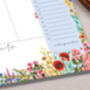 Blue Floral Weekly Desk Planner Pad, thumbnail 3 of 4