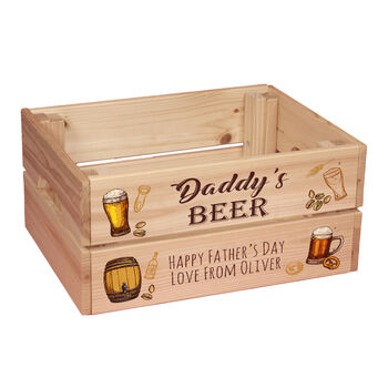 Personalised Beer Themed Hamper Gift Crate, 2 of 2