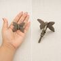 Vintage Monarch Butterfly Brass Knob, thumbnail 6 of 9