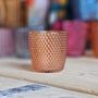 Spot Glass Orange Tea Light Holder, thumbnail 1 of 2