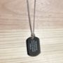 Personalised Coordinate Men's Necklace, thumbnail 3 of 5